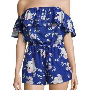 Yumi Kim off the shoulder floral romper